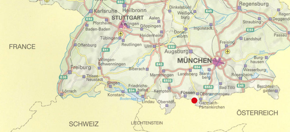 bajorország térkép A bajor Karwendel és Mittenwald – Csámborgó bajorország térkép