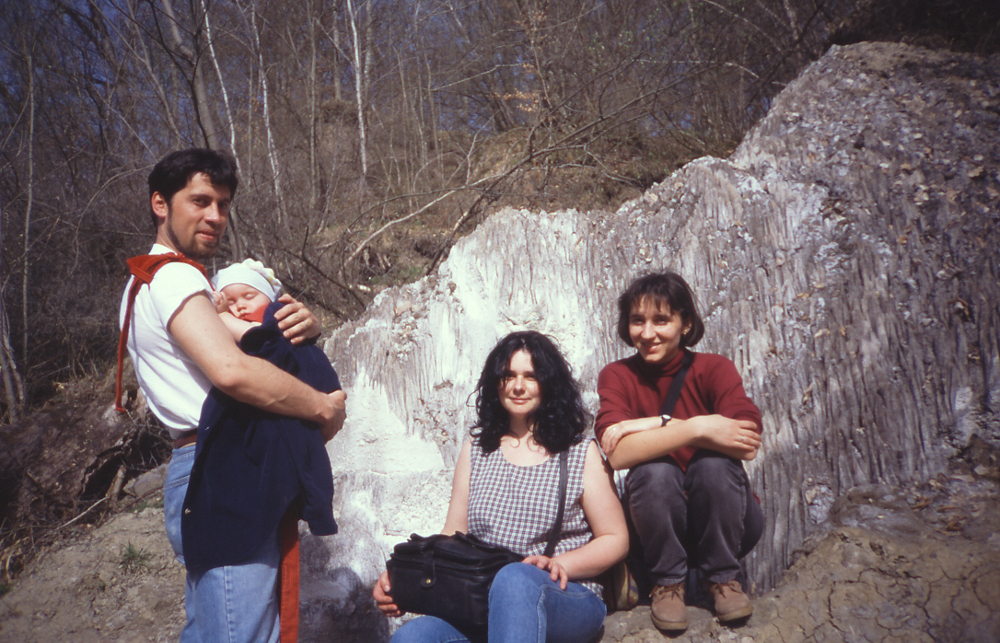 2000 áprilisában a sószikláknál - Fotó: Barna Béla