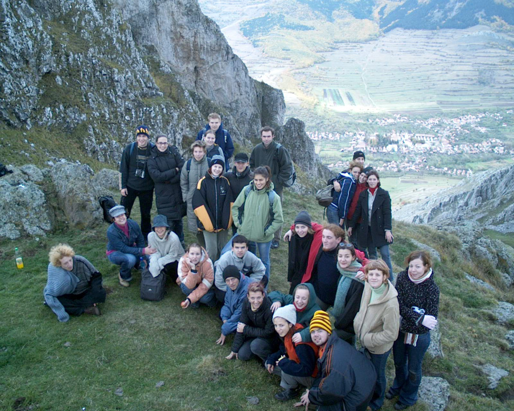 Tanítványaim a Székelykőn 2003-ban - Fotó: Barna Béla
