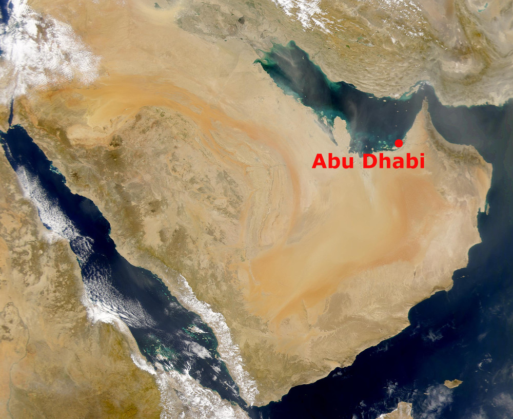 Abu Dhabi helyzete az Arab-félszigeten