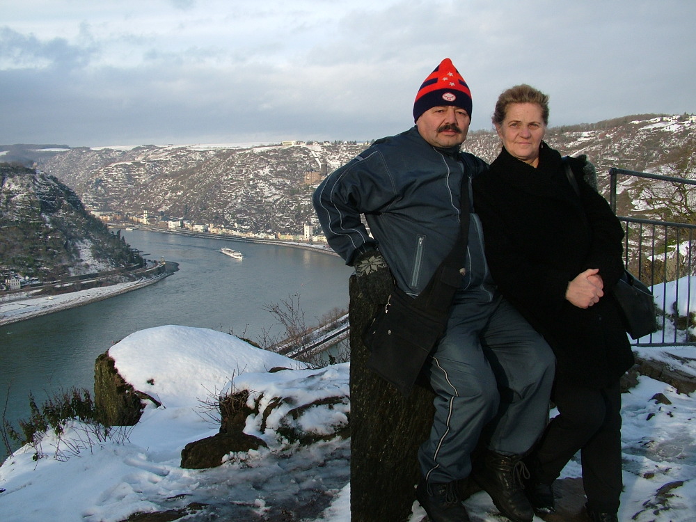 Szüleim a Loreleynál, Németországban 2005. december 31-én