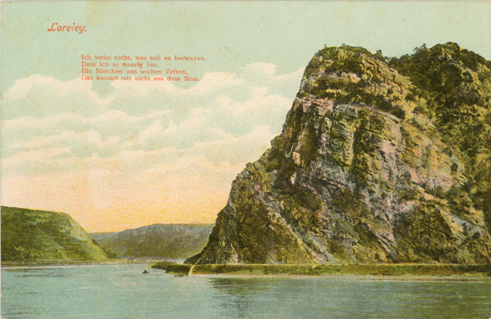 A Loreley szikla egy 1906-os képeslapon