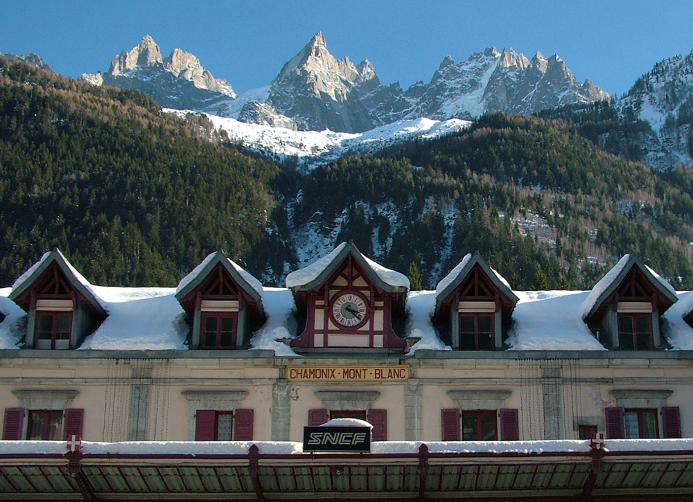 Chamonix Mont Blanc vasútállomás - Fotó: Barna Béla