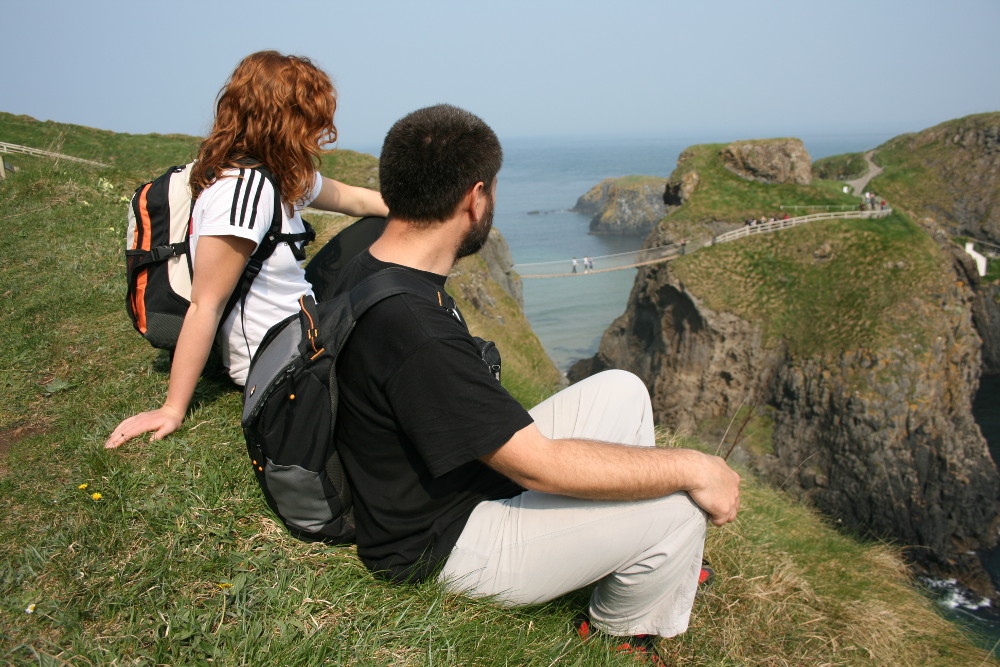 Rálátás a kötélhídra - Fotó: Fekete Mona