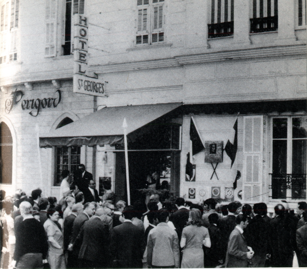 Ady emléktáblájának avatása 1970-ben Nizzában