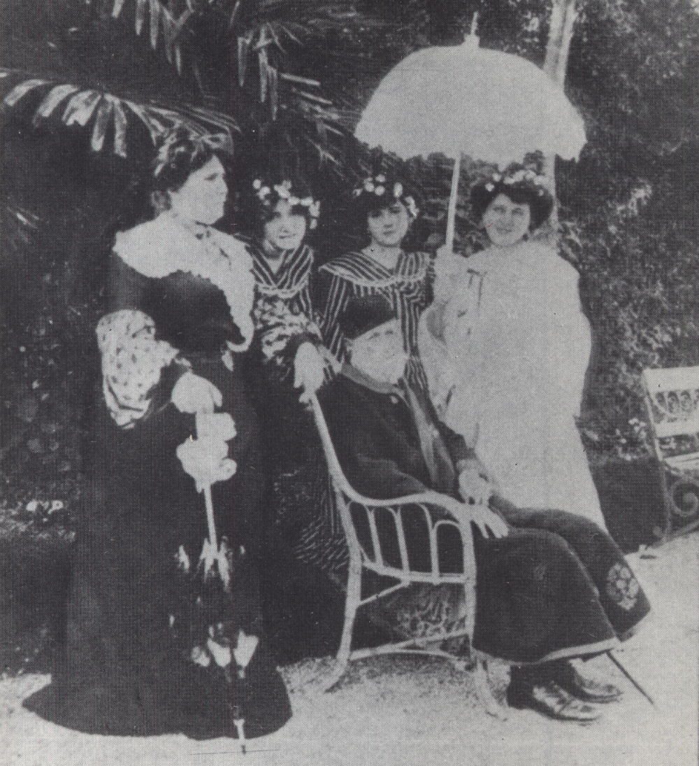 Jókai és családja Nizzában - Fotó 1903-ból